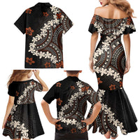 Bula Fiji Women's Day Family Matching Mermaid Dress and Hawaiian Shirt Classic Masi Tapa LT7 - Polynesian Pride