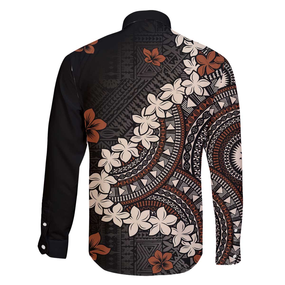 Bula Fiji Women's Day Family Matching Off The Shoulder Long Sleeve Dress and Hawaiian Shirt Classic Masi Tapa LT7 - Polynesian Pride