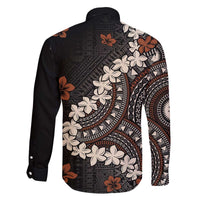 Bula Fiji Women's Day Family Matching Off The Shoulder Long Sleeve Dress and Hawaiian Shirt Classic Masi Tapa LT7 - Polynesian Pride