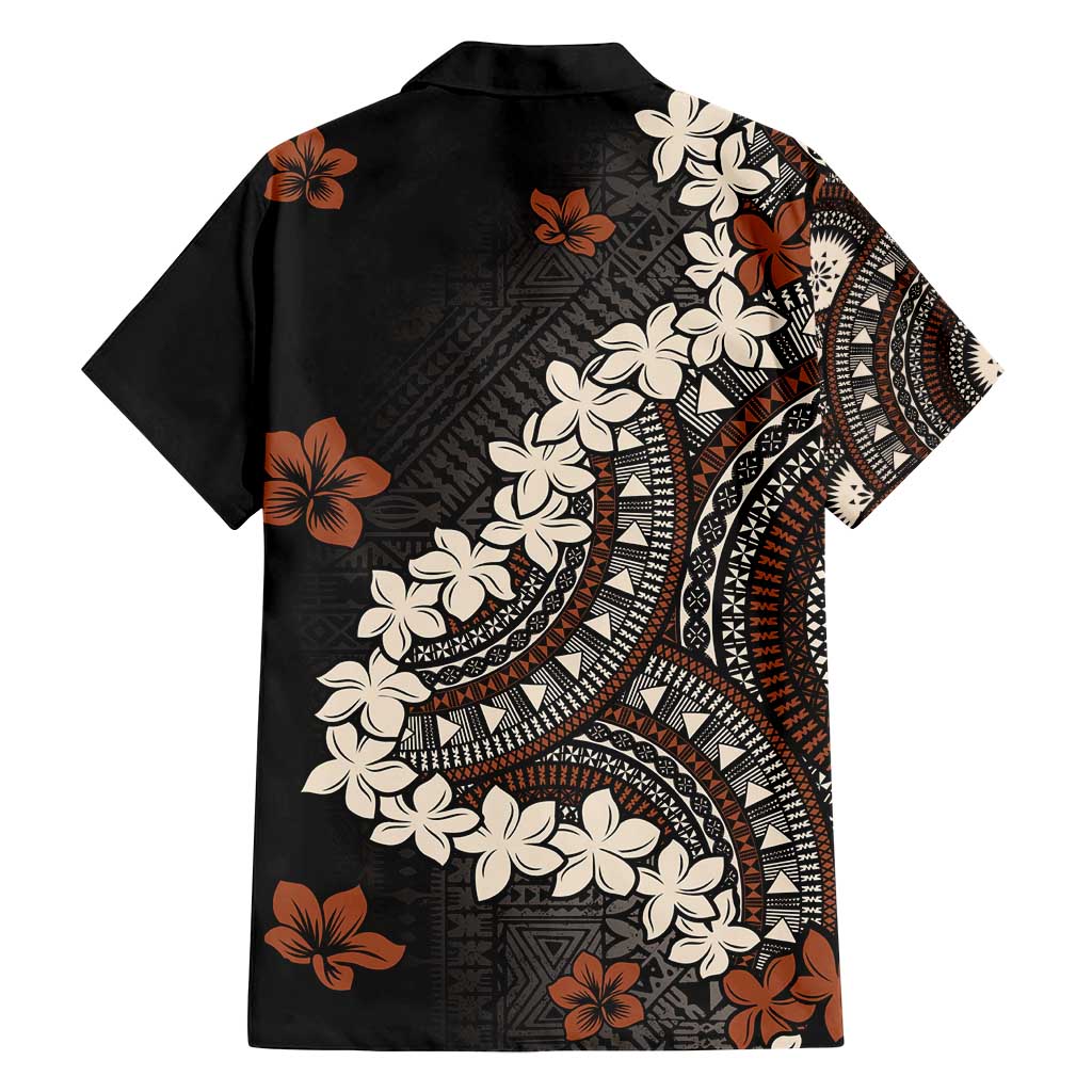 Bula Fiji Women's Day Family Matching Off Shoulder Short Dress and Hawaiian Shirt Classic Masi Tapa LT7 - Polynesian Pride