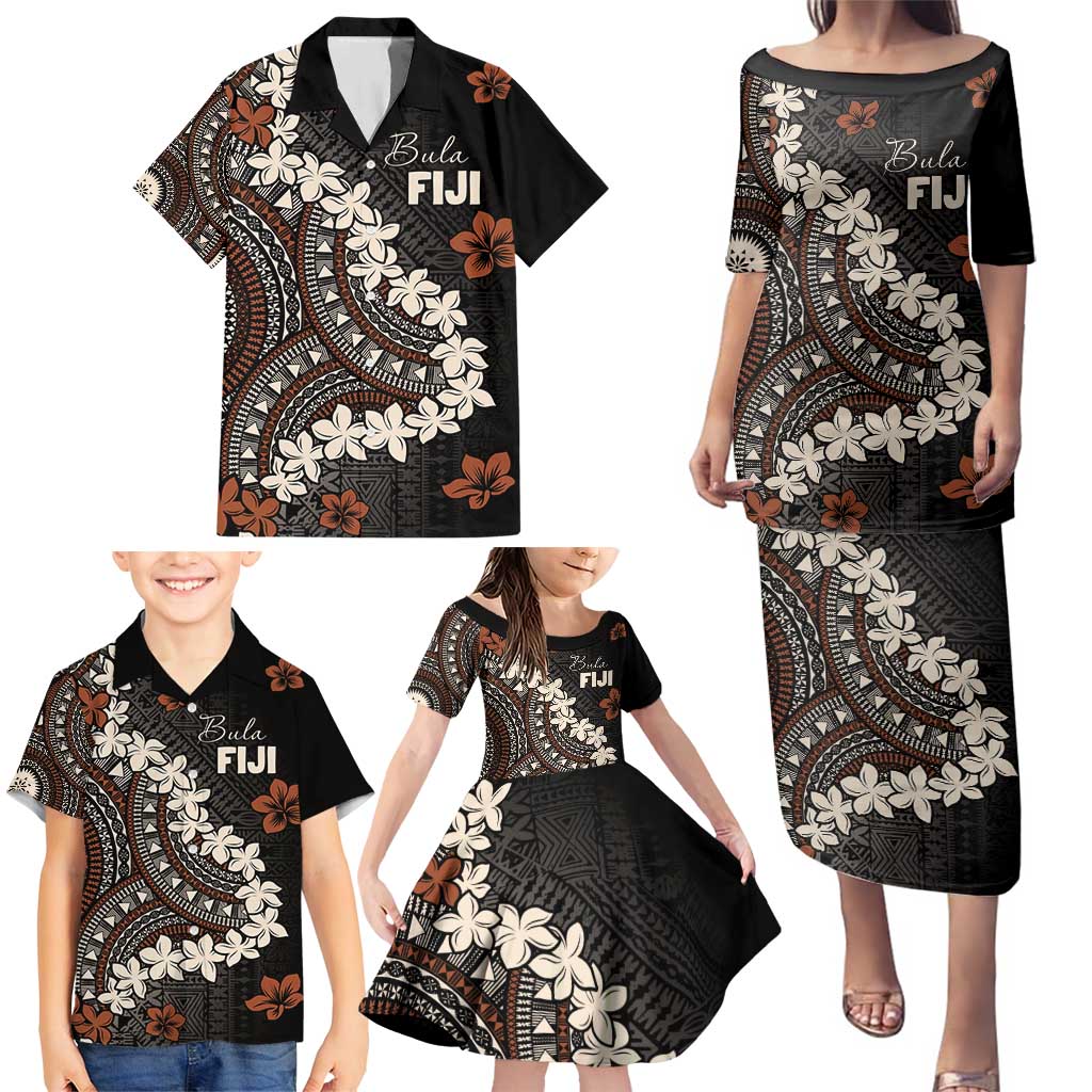 Bula Fiji Women's Day Family Matching Puletasi and Hawaiian Shirt Classic Masi Tapa LT7 - Polynesian Pride