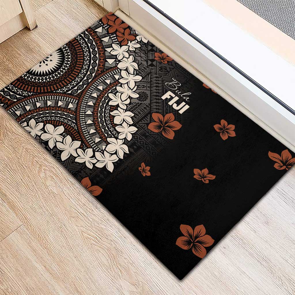 Bula Fiji Women's Day Rubber Doormat Classic Masi Tapa LT7 - Polynesian Pride