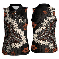 Bula Fiji Women's Day Women Sleeveless Polo Shirt Classic Masi Tapa LT7 - Polynesian Pride