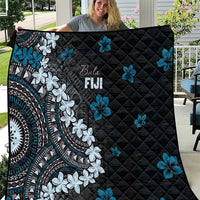 Bula Fiji Women's Day Quilt Indigo Masi Tapa LT7 Indigo - Polynesian Pride