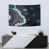 Bula Fiji Women's Day Tapestry Indigo Masi Tapa LT7 - Polynesian Pride