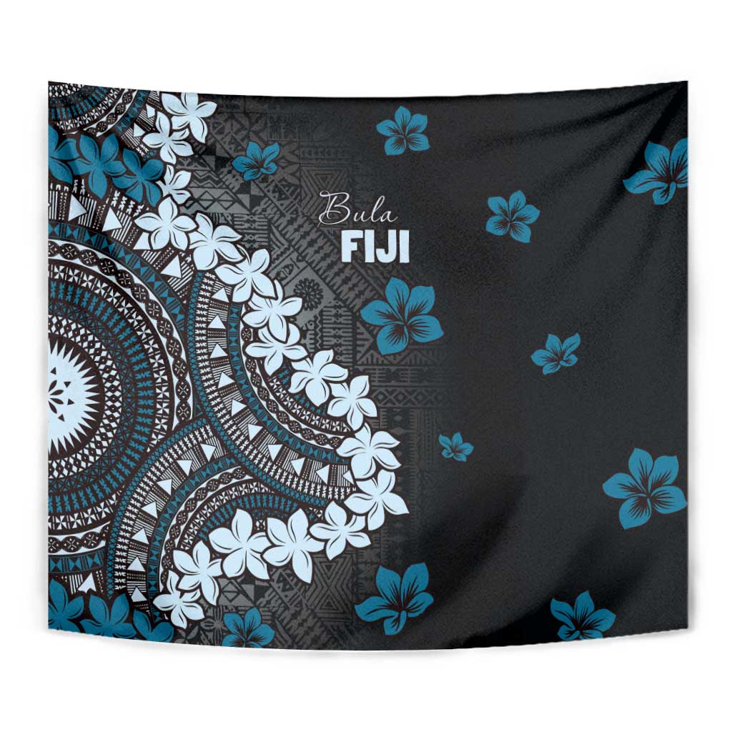 Bula Fiji Women's Day Tapestry Indigo Masi Tapa LT7 - Polynesian Pride