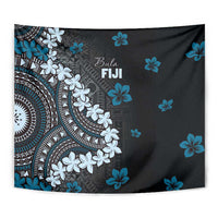 Bula Fiji Women's Day Tapestry Indigo Masi Tapa LT7 - Polynesian Pride