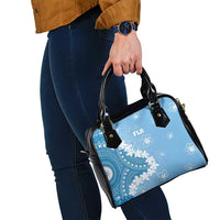 Bula Fiji Women's Day Shoulder Handbag Turquoise Masi Tapa LT7