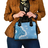 Bula Fiji Women's Day Shoulder Handbag Turquoise Masi Tapa LT7