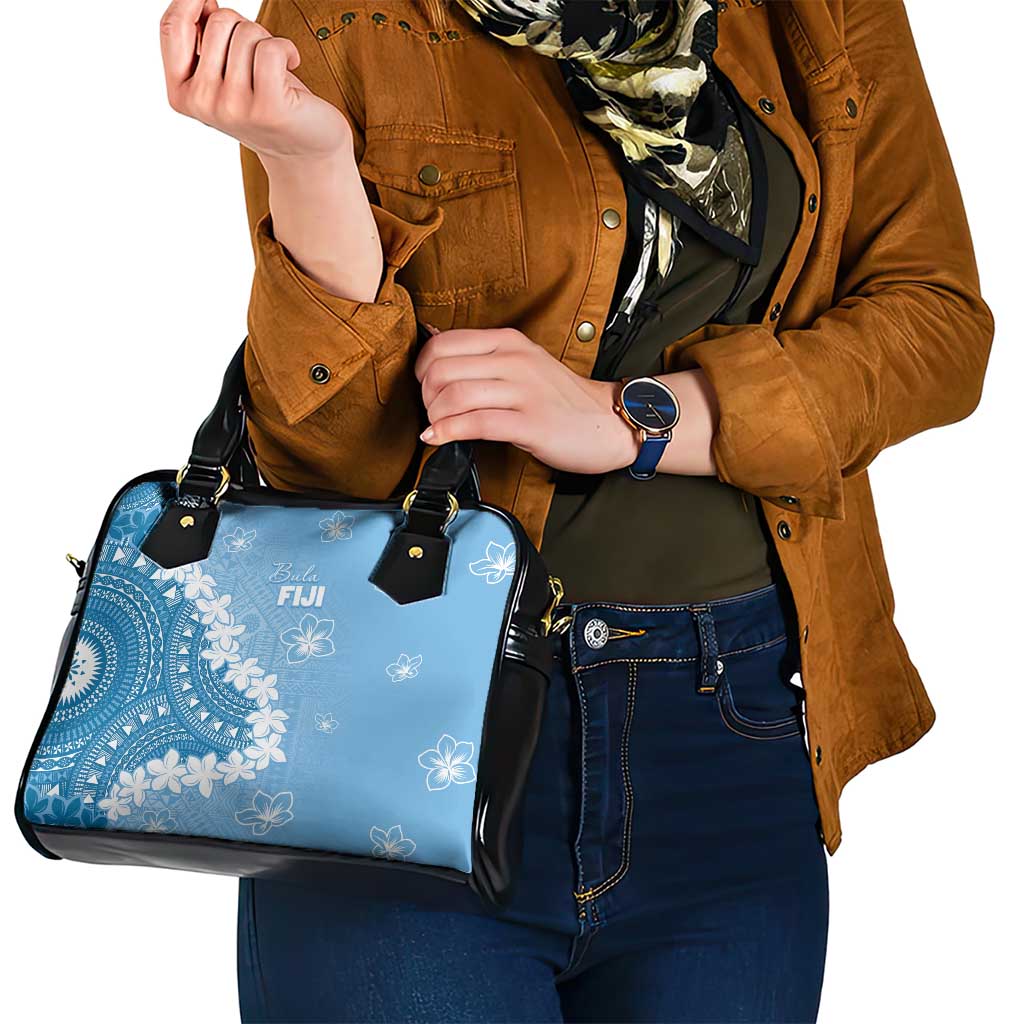 Bula Fiji Women's Day Shoulder Handbag Turquoise Masi Tapa LT7
