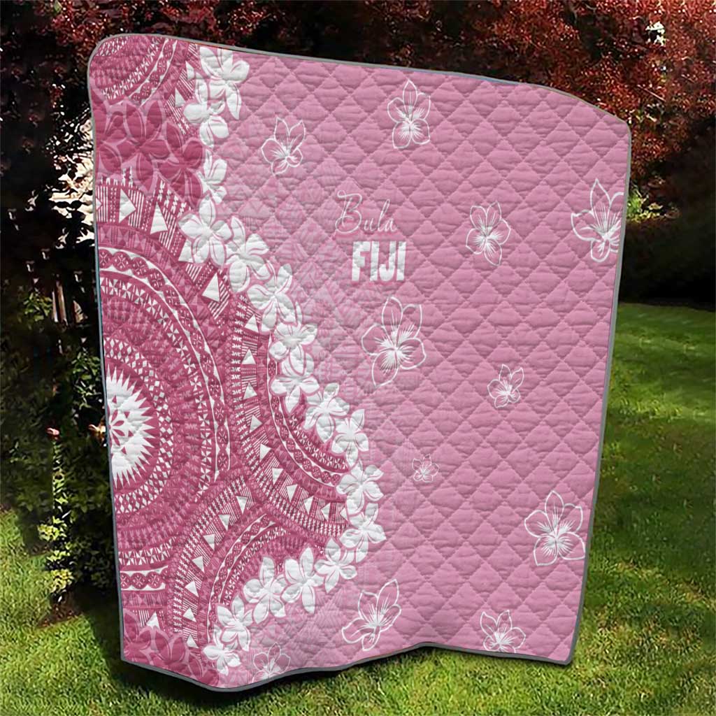 Bula Fiji Women's Day Quilt Pink Masi Tapa LT7 - Polynesian Pride
