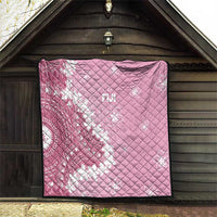 Bula Fiji Women's Day Quilt Pink Masi Tapa LT7 - Polynesian Pride