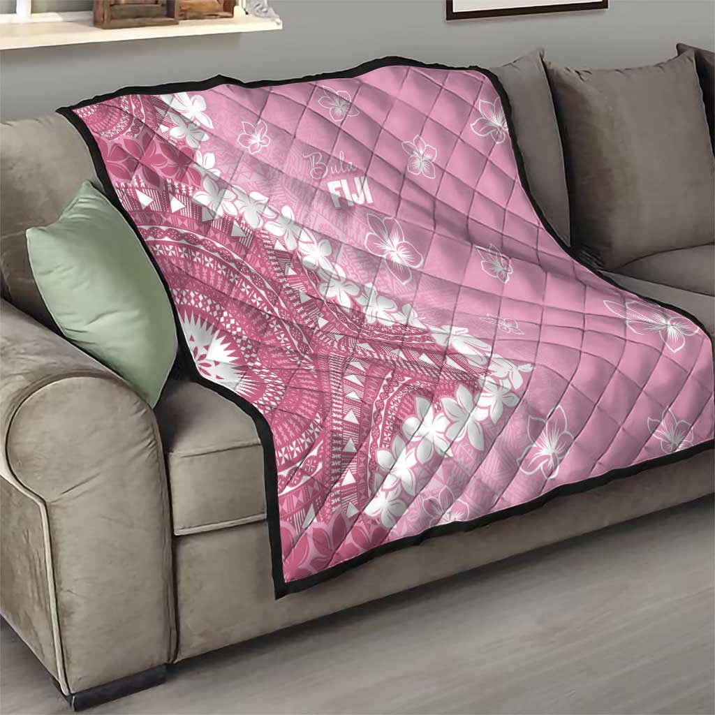 Bula Fiji Women's Day Quilt Pink Masi Tapa LT7 - Polynesian Pride