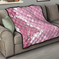Bula Fiji Women's Day Quilt Pink Masi Tapa LT7 - Polynesian Pride