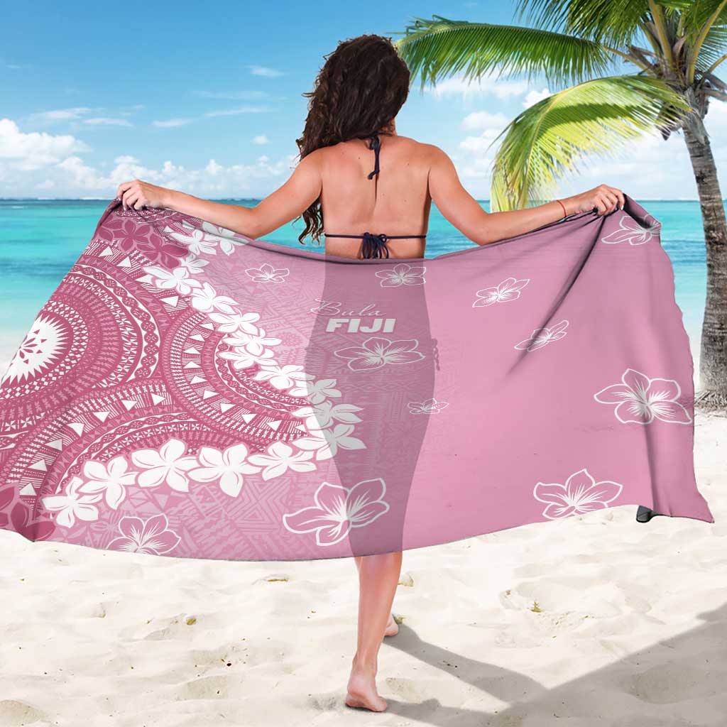 Bula Fiji Women's Day Sarong Pink Masi Tapa LT7 - Polynesian Pride