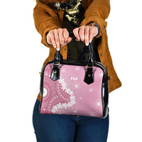 Bula Fiji Women's Day Shoulder Handbag Pink Masi Tapa
