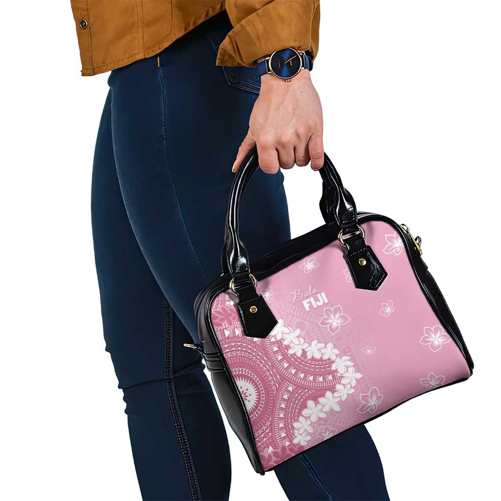 Bula Fiji Women's Day Shoulder Handbag Pink Masi Tapa
