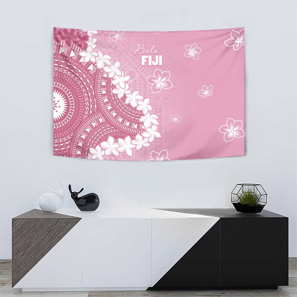 Bula Fiji Women's Day Tapestry Pink Masi Tapa LT7 - Polynesian Pride
