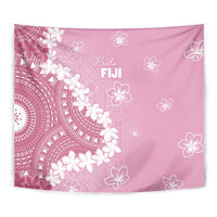 Bula Fiji Women's Day Tapestry Pink Masi Tapa LT7 - Polynesian Pride