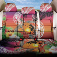 Polynesian Dreamy Turtle Back Car Seat Cover Sunset Scenery