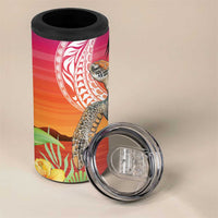 Polynesian Dreamy Turtle 4 in 1 Can Cooler Tumbler Sunset Scenery LT7 - Polynesian Pride