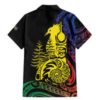 New Caledonia Kanaky Family Matching Mermaid Dress and Hawaiian Shirt Stylized Fleche Faitiere With Kagu Bird LT7 - Polynesian Pride