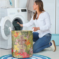 Mahalo Hawaii - Ka Pule a ka Haku Laundry Basket Tropical Flowers LT7 - Polynesian Pride