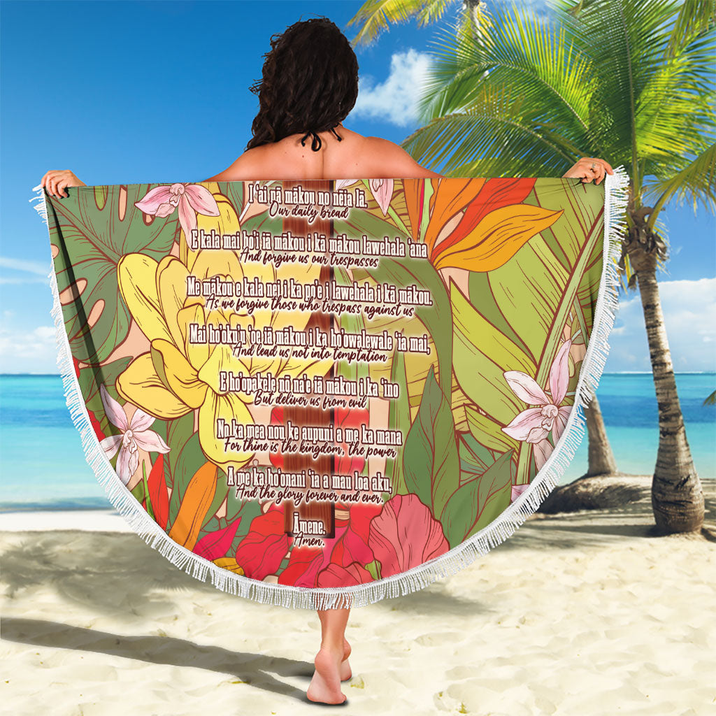 Mahalo Hawaii - Ka Pule a ka Haku Beach Blanket Tropical Flowers LT7 - Polynesian Pride