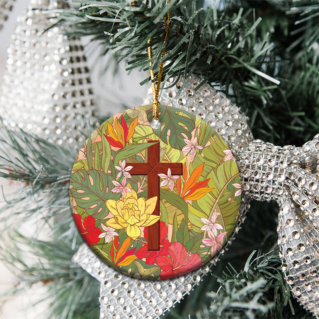 Mahalo Hawaii - Ka Pule a ka Haku Ceramic Ornament Tropical Flowers LT7 - Polynesian Pride