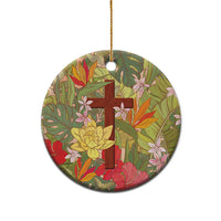 Mahalo Hawaii - Ka Pule a ka Haku Ceramic Ornament Tropical Flowers LT7 - Polynesian Pride