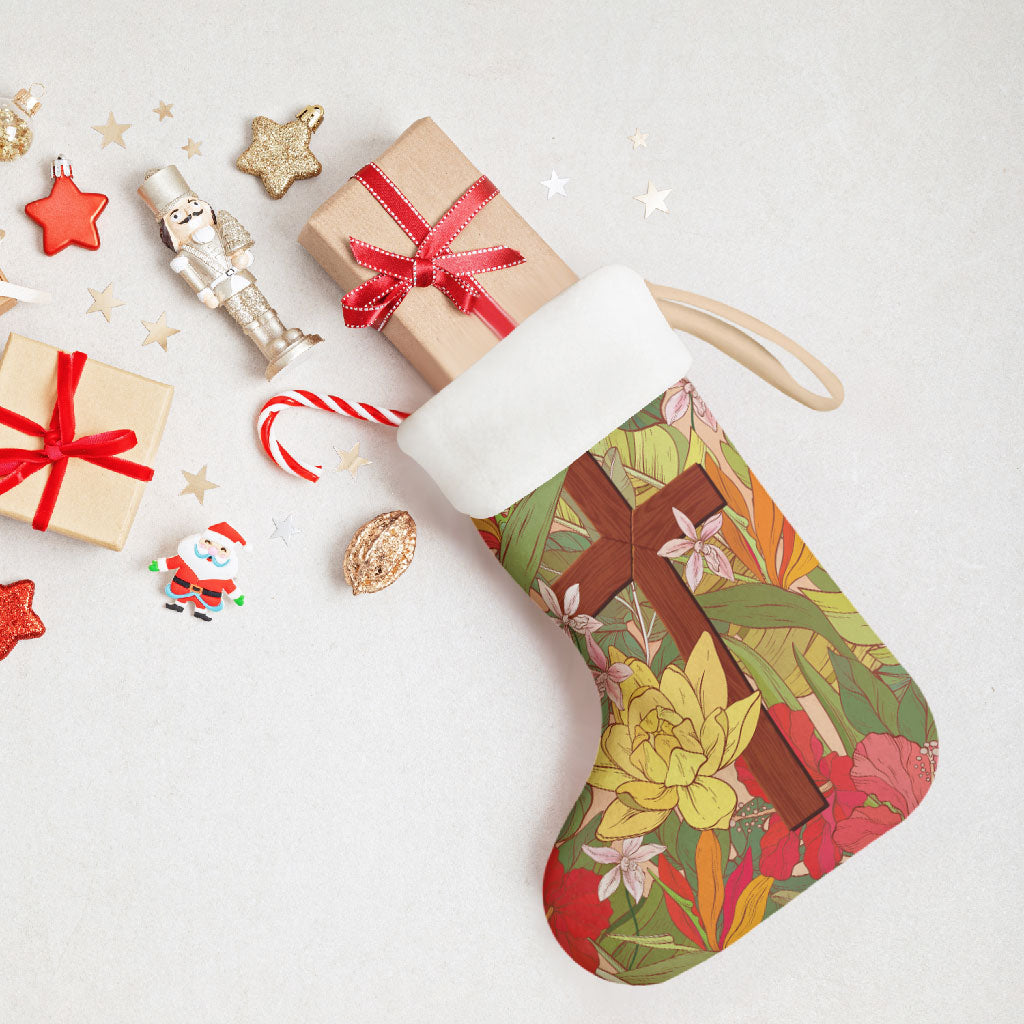 Mahalo Hawaii - Ka Pule a ka Haku Christmas Stocking Tropical Flowers LT7 - Polynesian Pride