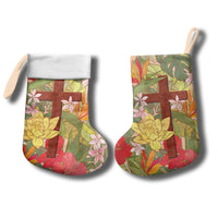 Mahalo Hawaii - Ka Pule a ka Haku Christmas Stocking Tropical Flowers LT7 - Polynesian Pride