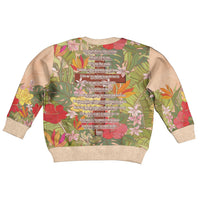 Mahalo Hawaii - Ka Pule a ka Haku Kid Ugly Christmas Sweater Tropical Flowers LT7 - Polynesian Pride