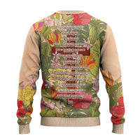 Mahalo Hawaii - Ka Pule a ka Haku Ugly Christmas Sweater Tropical Flowers LT7 - Polynesian Pride