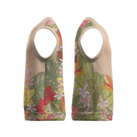 Mahalo Hawaii - Ka Pule a ka Haku Christmas Knitted V-Neck Vest Tropical Flowers LT7 - Polynesian Pride