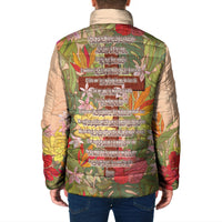 Mahalo Hawaii - Ka Pule a ka Haku Padded Jacket Tropical Flowers LT7 - Polynesian Pride