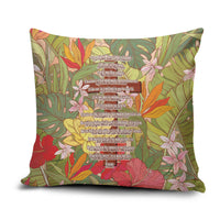 Mahalo Hawaii - Ka Pule a ka Haku Pillow Cover Tropical Flowers LT7 Coral Pink - Polynesian Pride