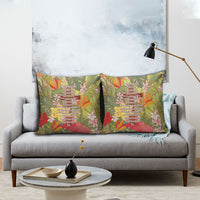 Mahalo Hawaii - Ka Pule a ka Haku Pillow Cover Tropical Flowers LT7 - Polynesian Pride