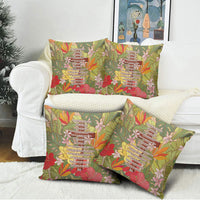 Mahalo Hawaii - Ka Pule a ka Haku Pillow Cover Tropical Flowers LT7 - Polynesian Pride