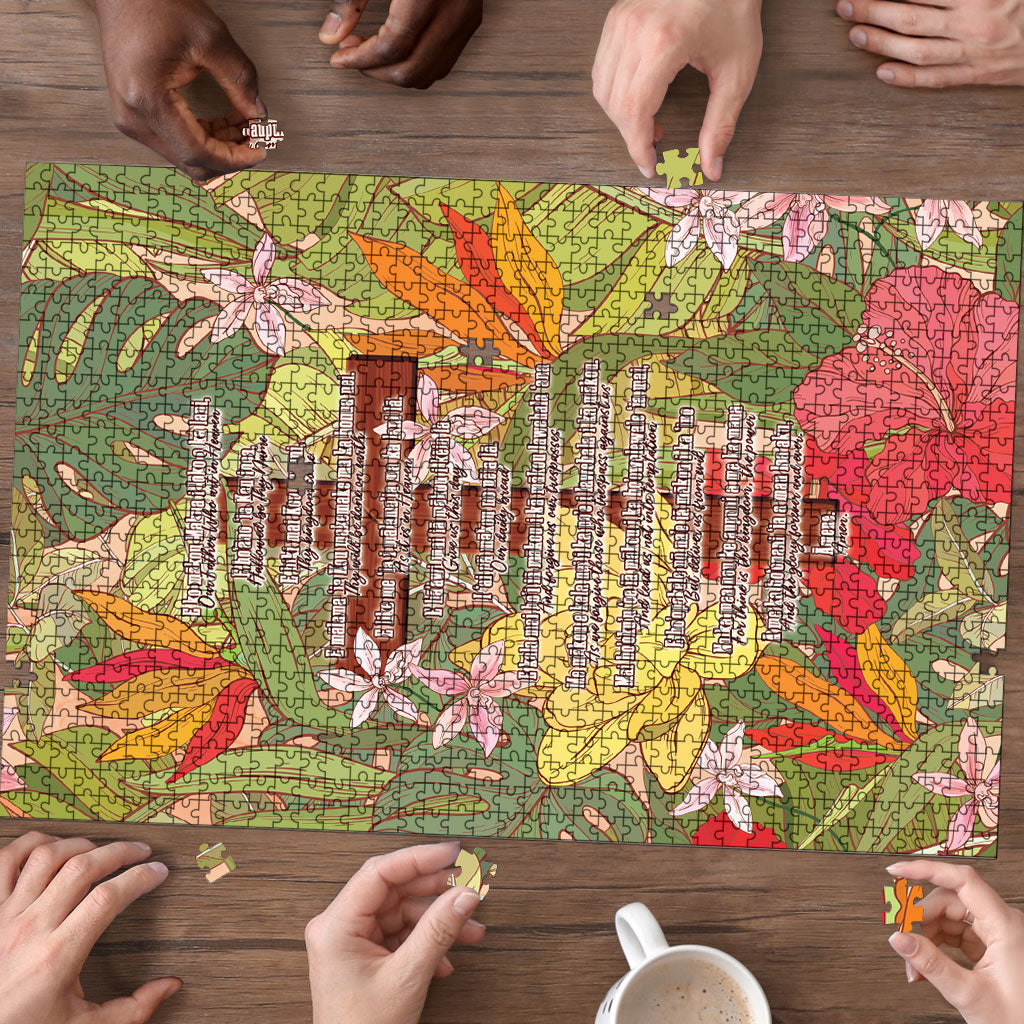 Mahalo Hawaii - Ka Pule a ka Haku Puzzle Tropical Flowers LT7 - Polynesian Pride