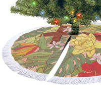 Mahalo Hawaii - Ka Pule a ka Haku Tree Skirt Tropical Flowers LT7 - Polynesian Pride