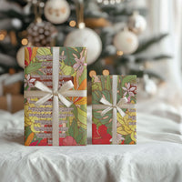 Mahalo Hawaii - The Lord's Prayers Wrapping Paper Tropical Flowers LT7 - Polynesian Pride