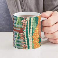 Mahalo Hawaii - Ka Pule a ka Haku Ceramic Mug Mixed Lei LT7 - Polynesian Pride