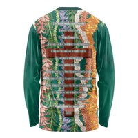 Mahalo Hawaii - Ka Pule a ka Haku Long Sleeve Shirt Mixed Lei LT7 - Polynesian Pride