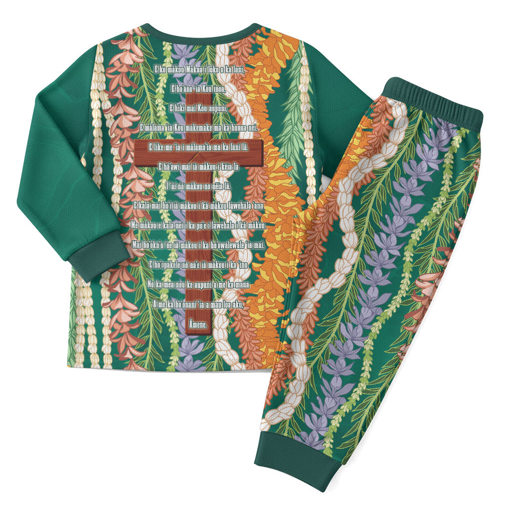 Mahalo Hawaii - Ka Pule a ka Haku Christmas Pajama Set Mixed Lei LT7 - Polynesian Pride