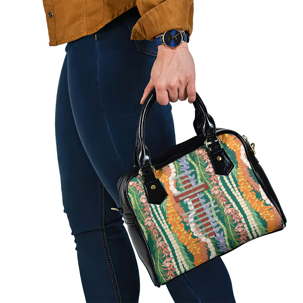 Mahalo Hawaii - Ka Pule a ka Haku Shoulder Handbag Mixed Lei LT7 - Polynesian Pride