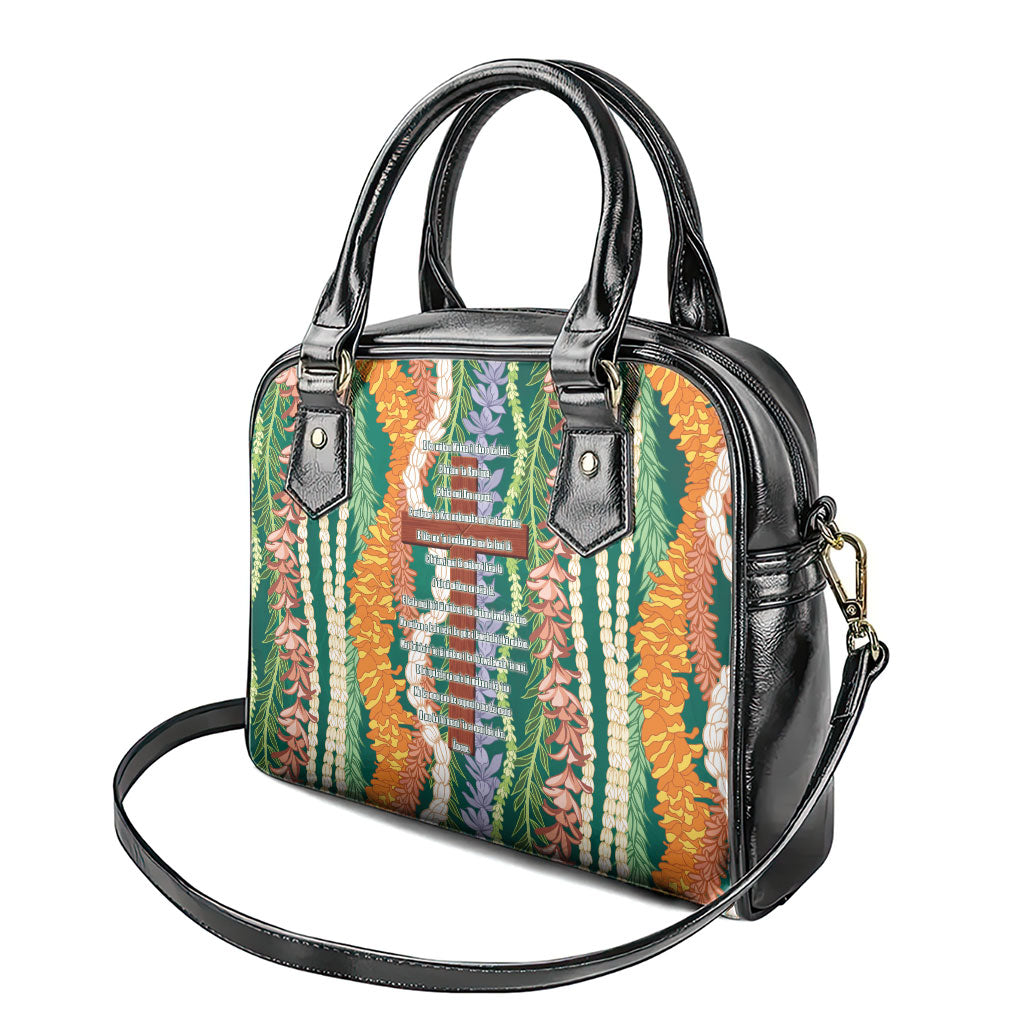 Mahalo Hawaii - Ka Pule a ka Haku Shoulder Handbag Mixed Lei LT7 - Polynesian Pride