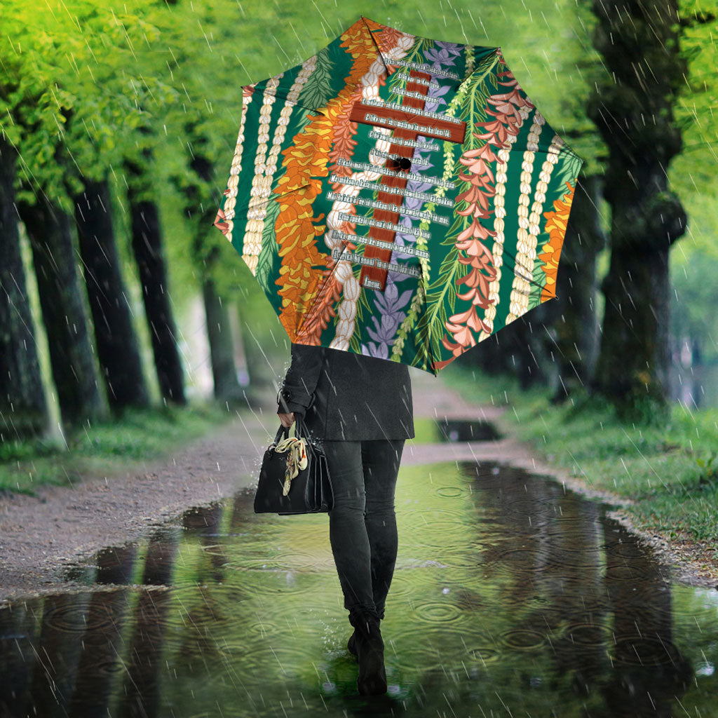 Mahalo Hawaii - Ka Pule a ka Haku Umbrella Mixed Lei LT7 - Polynesian Pride