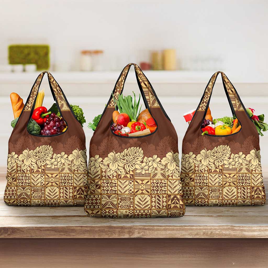 Niue Hiapo Motif Grocery Bag Tapa Classic
