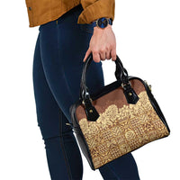 Niue Hiapo Motif Shoulder Handbag Tapa Classic LT7 - Polynesian Pride